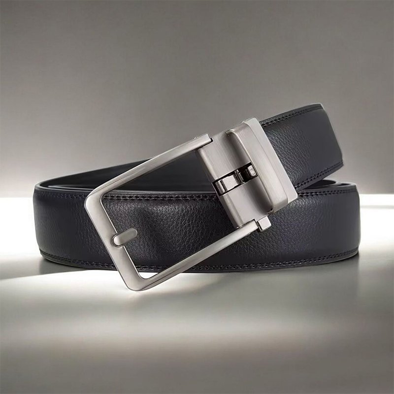 Ceinture Majesté homme cuir véritable boucle automatique - Ajustement parfait sans trous - Ceinture innovante et élégante - Maroquinerie haut de gamme